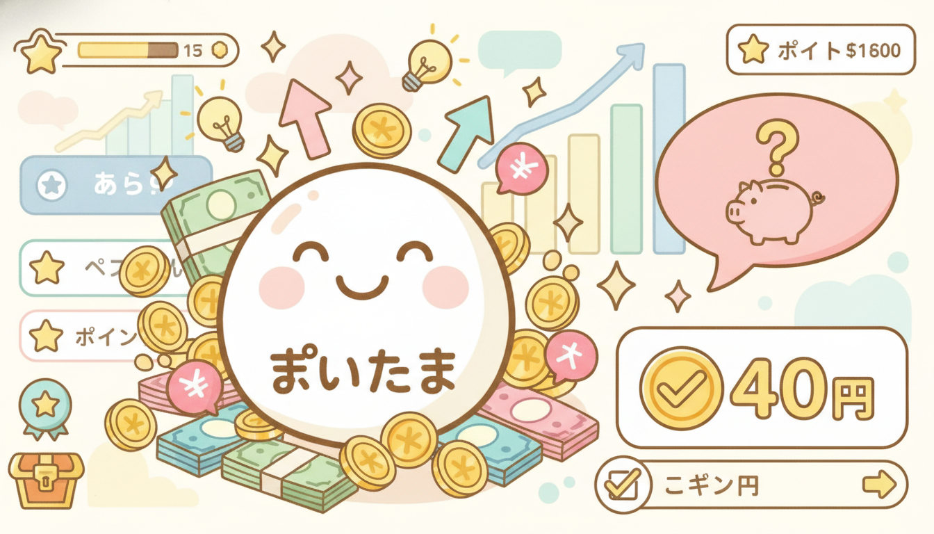 ぽいたまの「40円特典」は本当に魅力か？アンケートサイトとしての実質収益を検証
